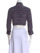 Marc Jacobs Striped Mock Neck Crop Top