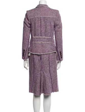 Marc Jacobs Wool Printed Skirt Suit