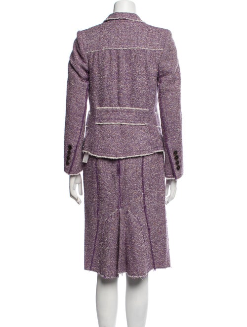 Marc Jacobs Wool Printed Skirt Suit