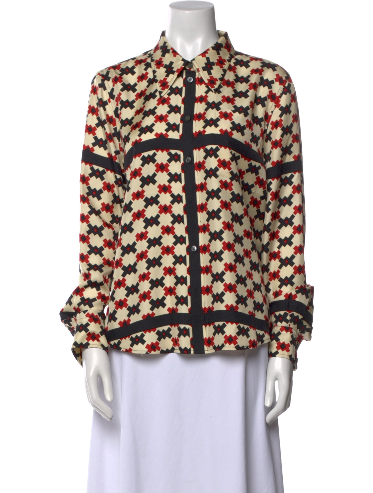 Marc Jacobs Silk Printed Blouse