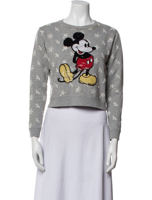 Marc Jacobs Graphic Print Crew Neck Crop Top