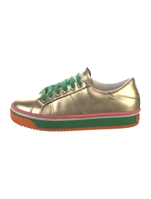 Marc Jacobs Leather Striped Sneakers
