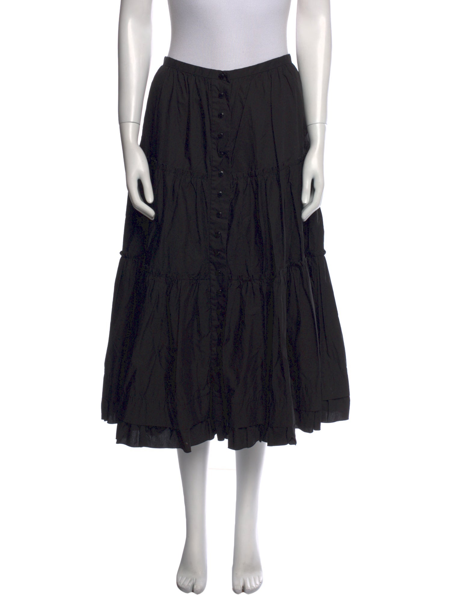 Marc Jacobs Ruffle Embellishment Midi Length Skirt