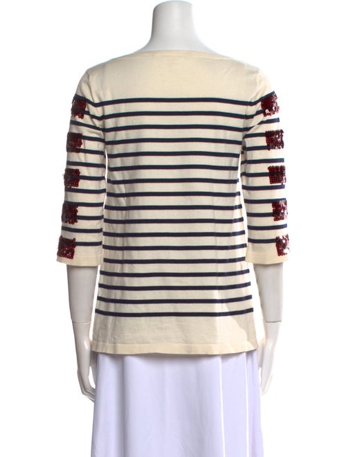 Marc Jacobs Striped Bateau Neckline Blouse