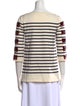 Marc Jacobs Striped Bateau Neckline Blouse