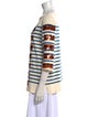 Marc Jacobs Striped Bateau Neckline Blouse