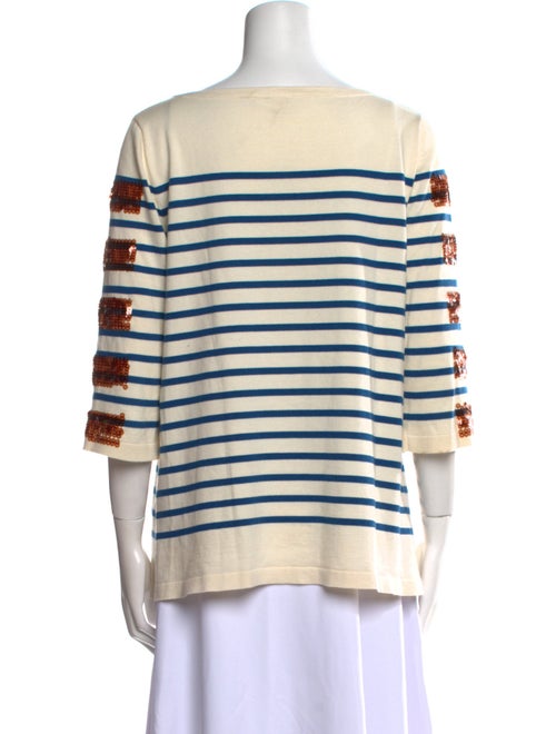 Marc Jacobs Striped Bateau Neckline Blouse