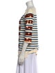 Marc Jacobs Striped Bateau Neckline Blouse