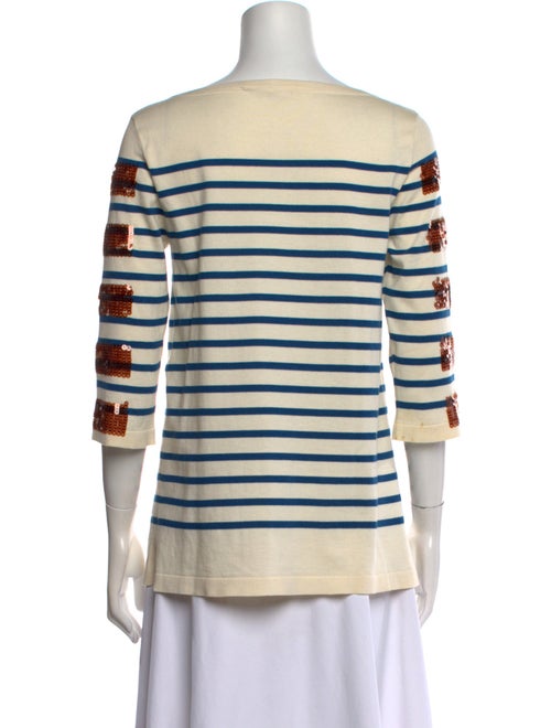 Marc Jacobs Striped Bateau Neckline Blouse