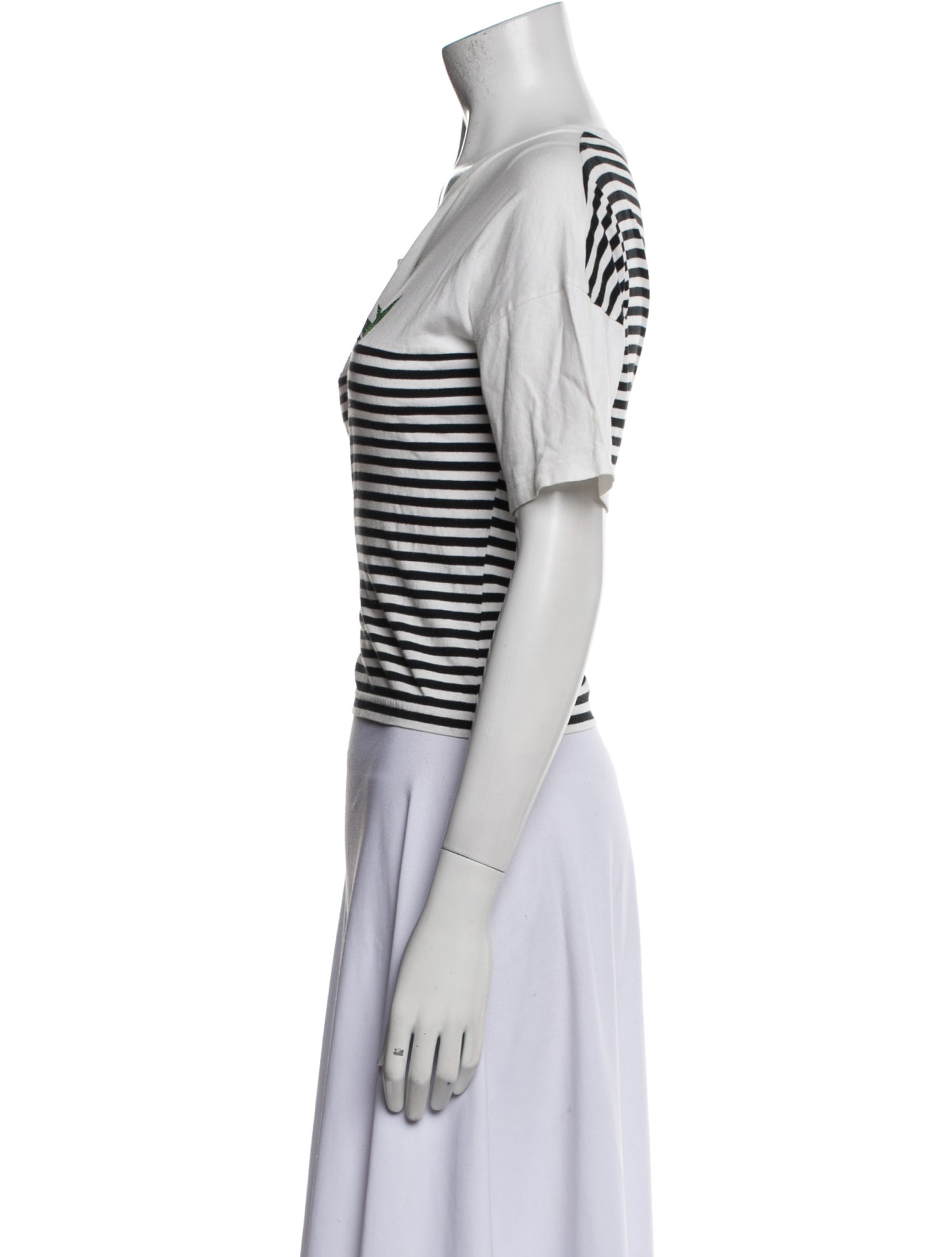 Marc Jacobs Graphic Print Bateau Neckline T-Shirt