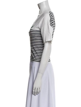 Marc Jacobs Graphic Print Bateau Neckline T-Shirt