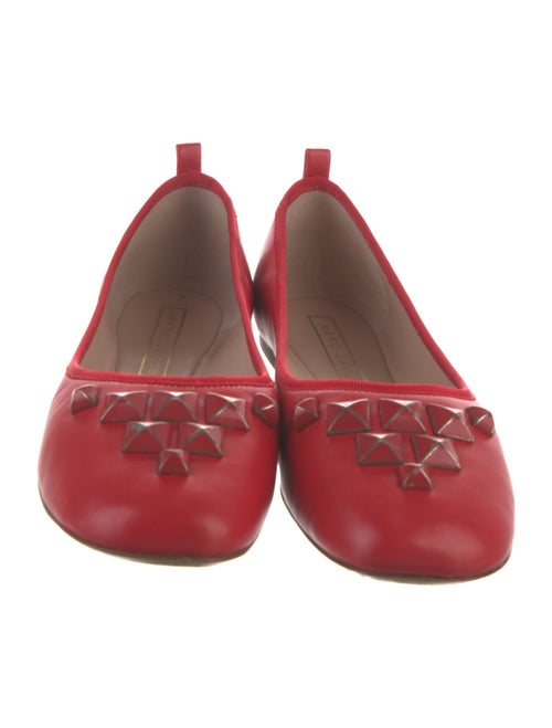 Marc Jacobs Leather Studded Accents Ballet Flats