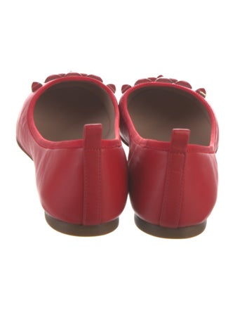 Marc Jacobs Leather Studded Accents Ballet Flats