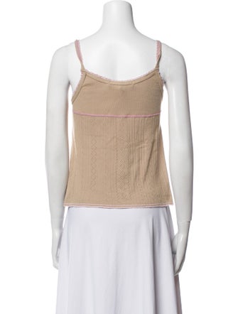 Marc Jacobs V-Neck Sleeveless Crop Top