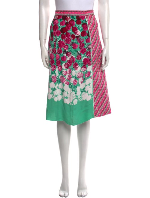Marc Jacobs Floral Print Knee-Length Skirt