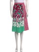 Marc Jacobs Floral Print Knee-Length Skirt