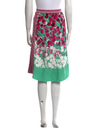 Marc Jacobs Floral Print Knee-Length Skirt