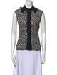 Marc Jacobs Printed Sleeveless Button-Up Top