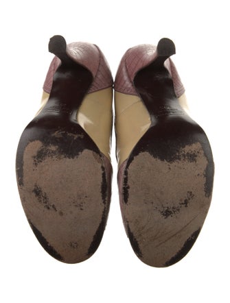 Marc Jacobs Leather Animal Print Pumps