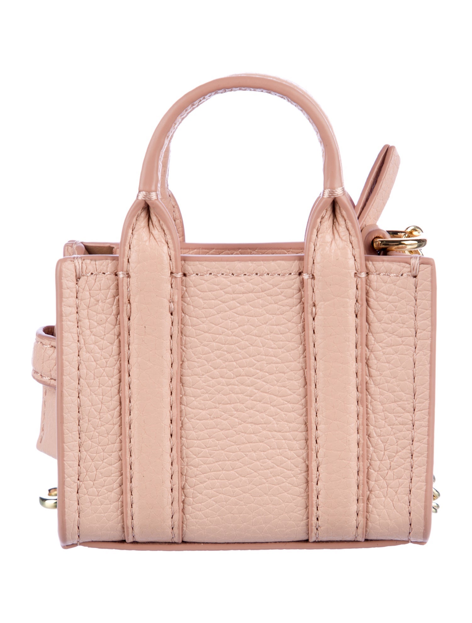 Marc Jacobs Womens pink leather mini tote bag charm