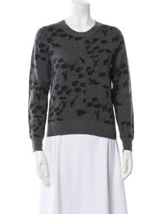 Marc Jacobs Cashmere Animal Print Sweater