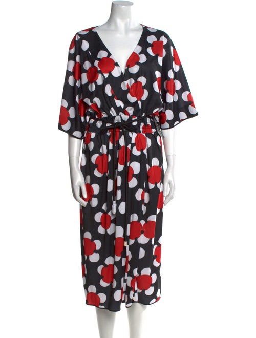Marc Jacobs Printed Midi Length Dress