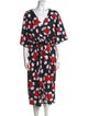 Marc Jacobs Printed Midi Length Dress