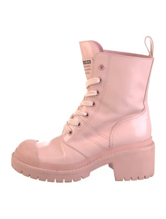 Marc Jacobs Patent Leather Combat Boots