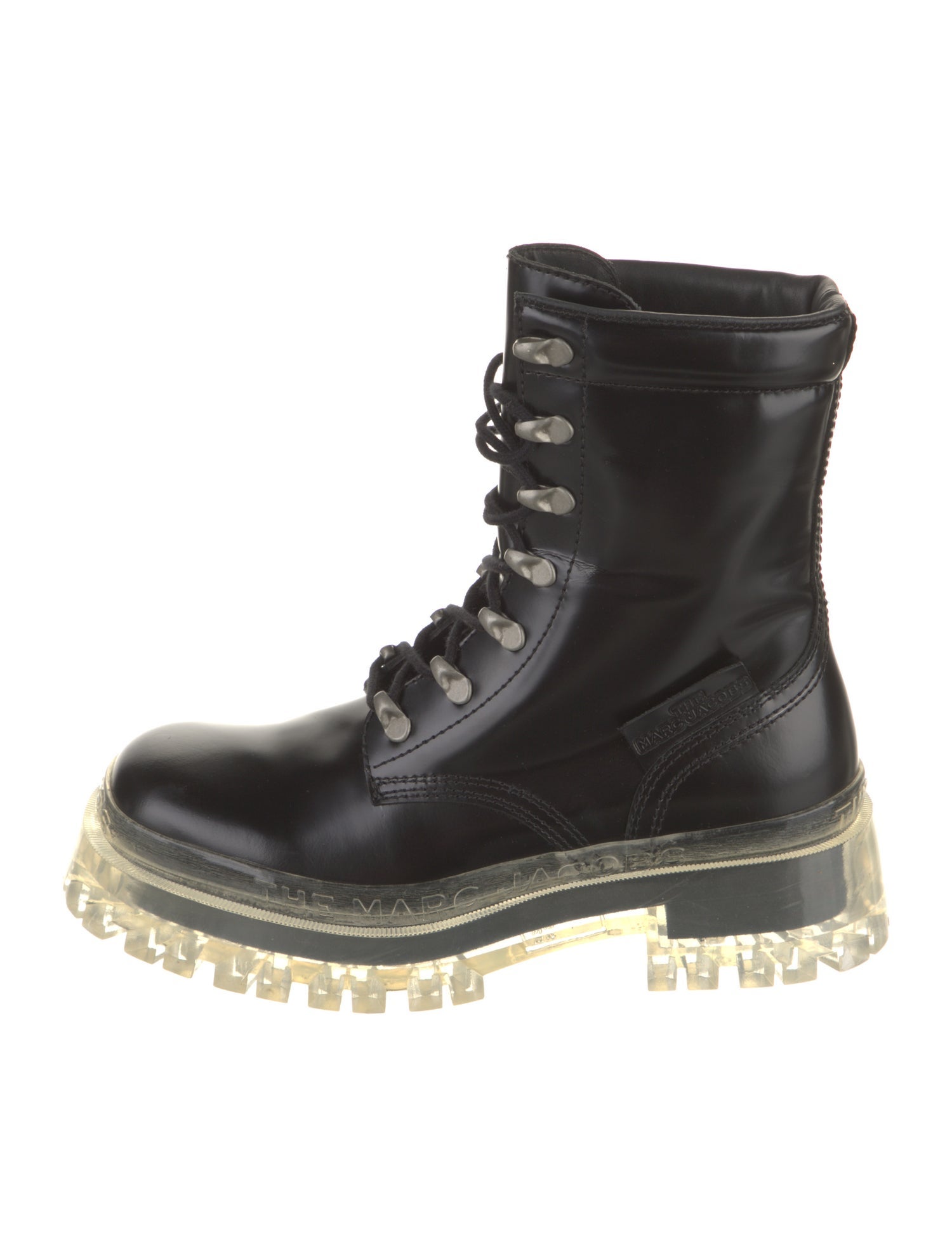 Marc Jacobs Patent Leather Lace-Up Boots