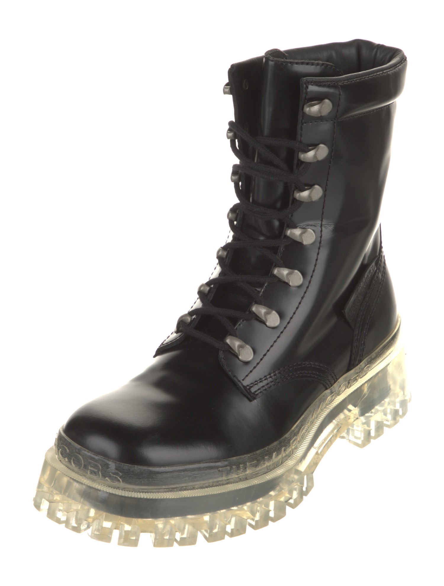 Marc Jacobs Patent Leather Lace-Up Boots