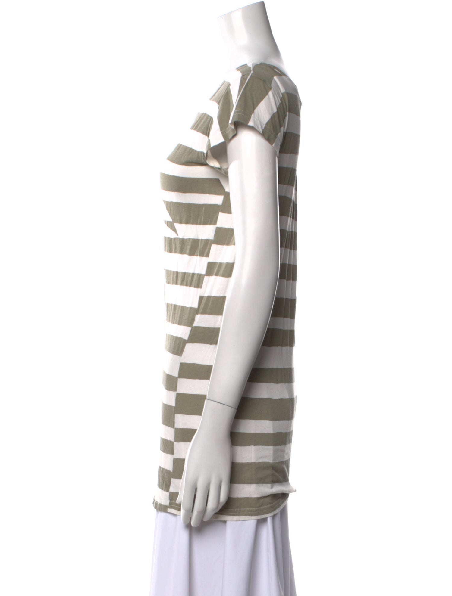 Marc Jacobs Striped Scoop Neck Top
