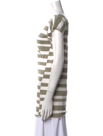 Marc Jacobs Striped Scoop Neck Top