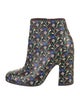 Marc Jacobs Leather Floral Print Boots