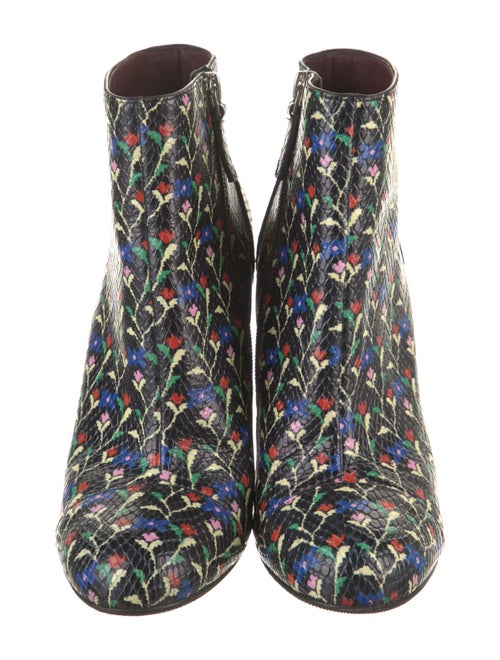 Marc Jacobs Leather Floral Print Boots