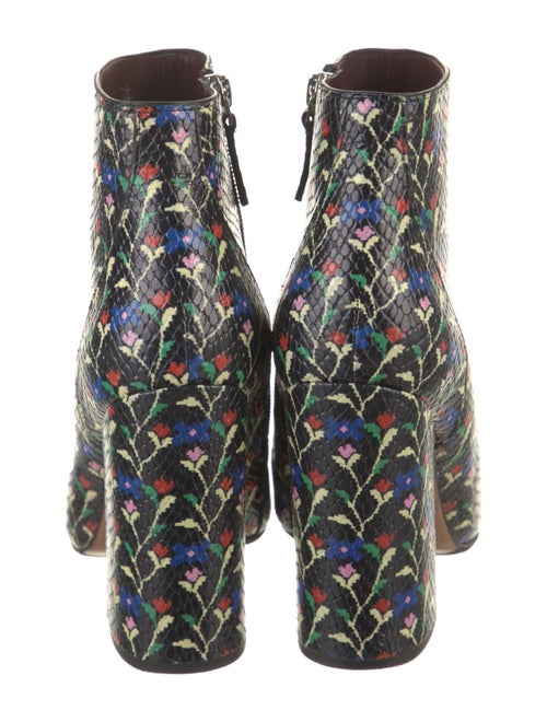 Marc Jacobs Leather Floral Print Boots