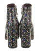 Marc Jacobs Leather Floral Print Boots