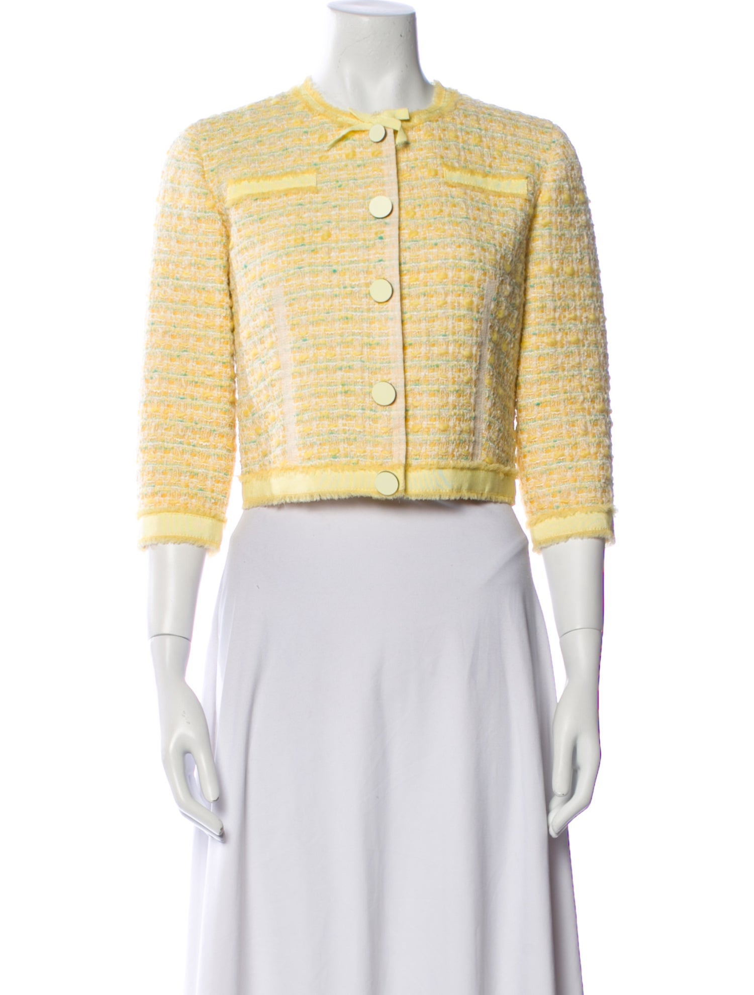 Marc Jacobs Virgin Wool Tweed Pattern Evening Jacket