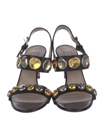 Marc Jacobs Leather Slingback Sandals