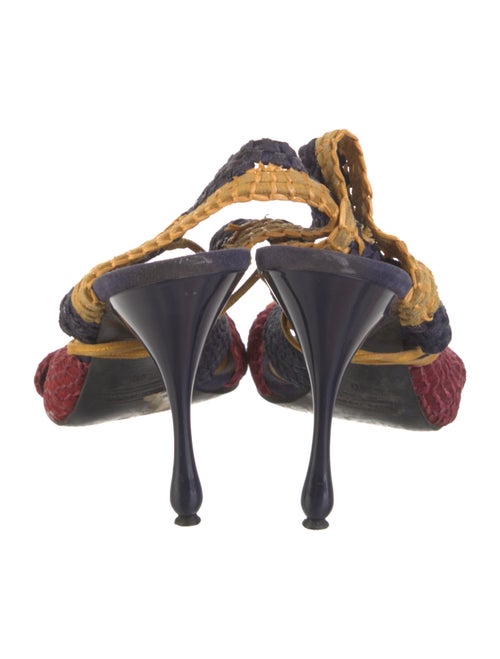 Marc Jacobs Suede Animal Print Sandals