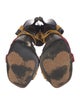 Marc Jacobs Suede Animal Print Sandals