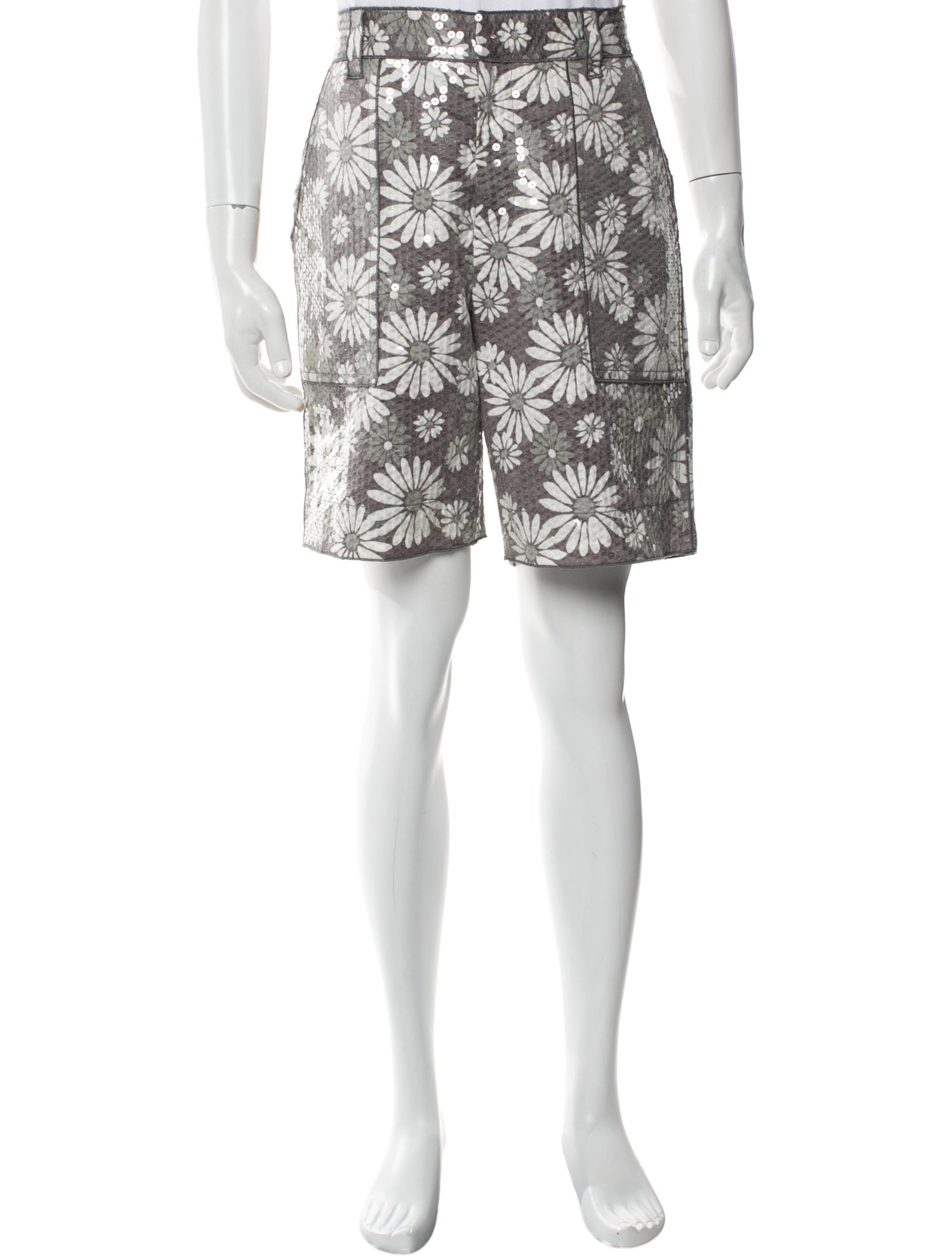 Marc Jacobs Floral Print Flat Front Shorts