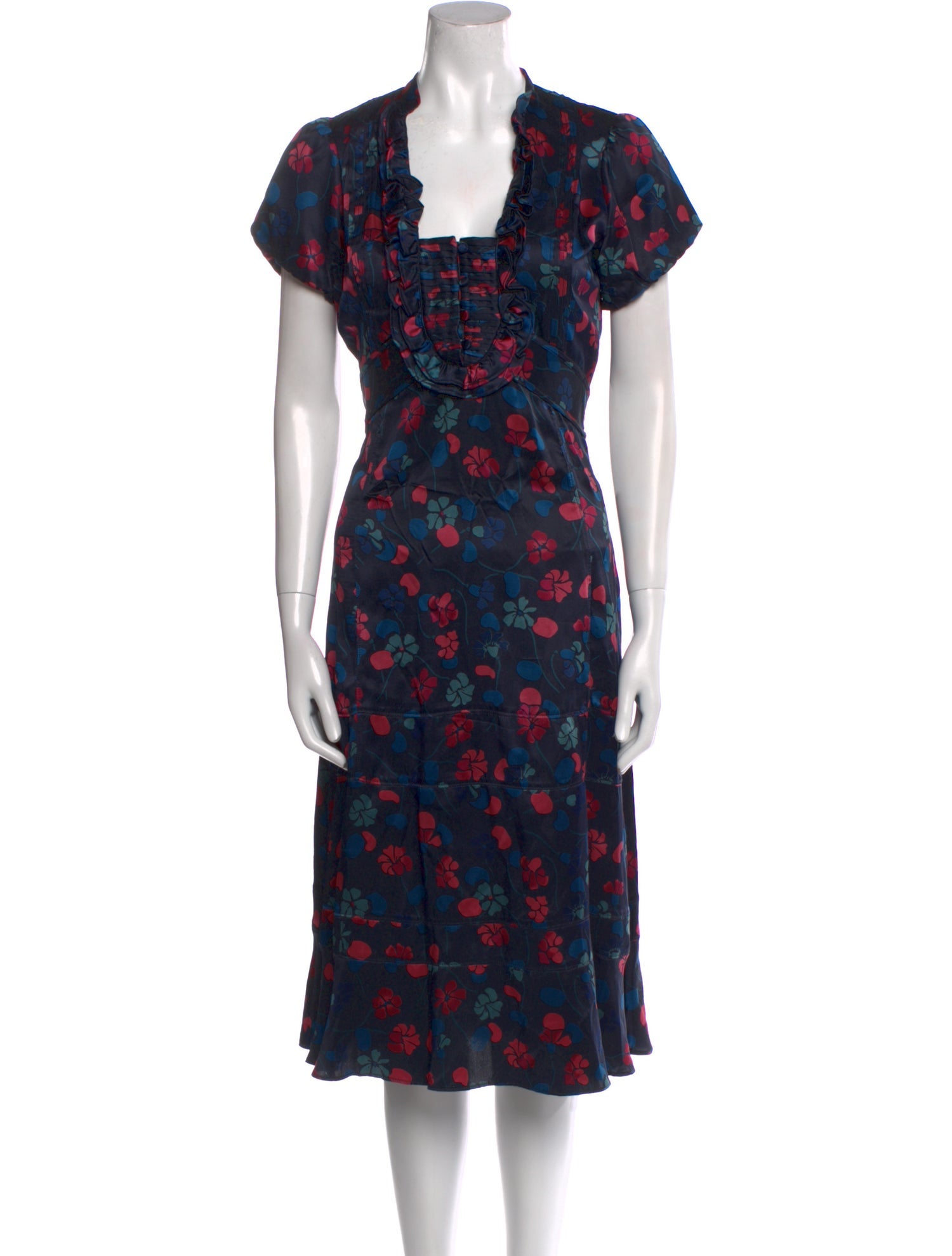 Marc Jacobs Silk Midi Length Dress