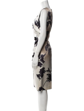 Marc Jacobs Floral Print Knee-Length Dress