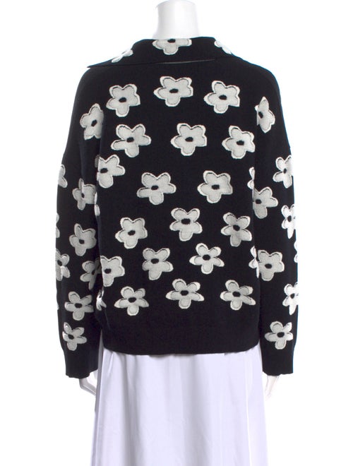 Marc Jacobs Printed V-Neck Sweater