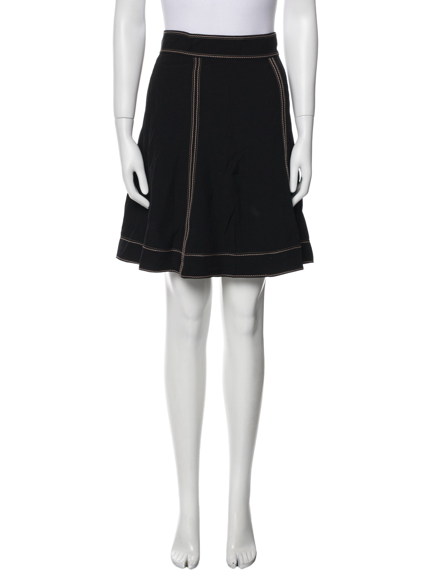 Marc Jacobs Whipstitch Trim Knee-Length Skirt w/ Tags