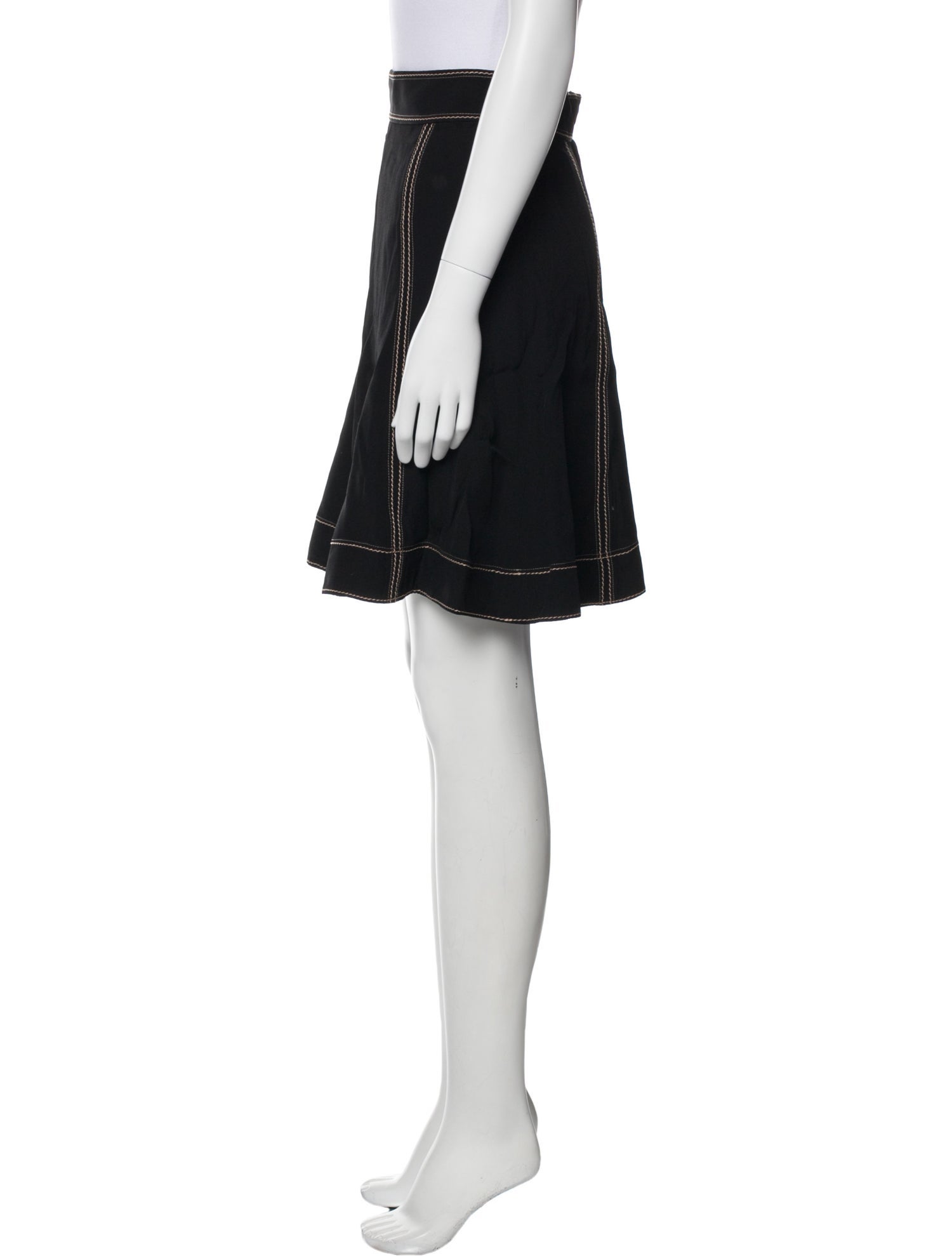 Marc Jacobs Whipstitch Trim Knee-Length Skirt w/ Tags