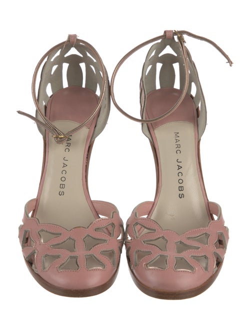 Marc Jacobs Leather Printed D'Orsay Pumps