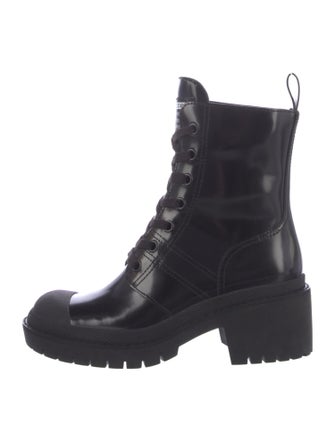 Marc Jacobs Patent Leather Combat Boots