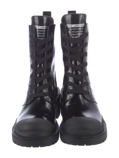 Marc Jacobs Patent Leather Combat Boots
