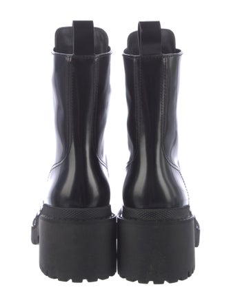 Marc Jacobs Patent Leather Combat Boots